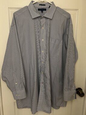 Tommy Hilfiger Size 18 Men’s Relaxed  No Iron Shirt 216
